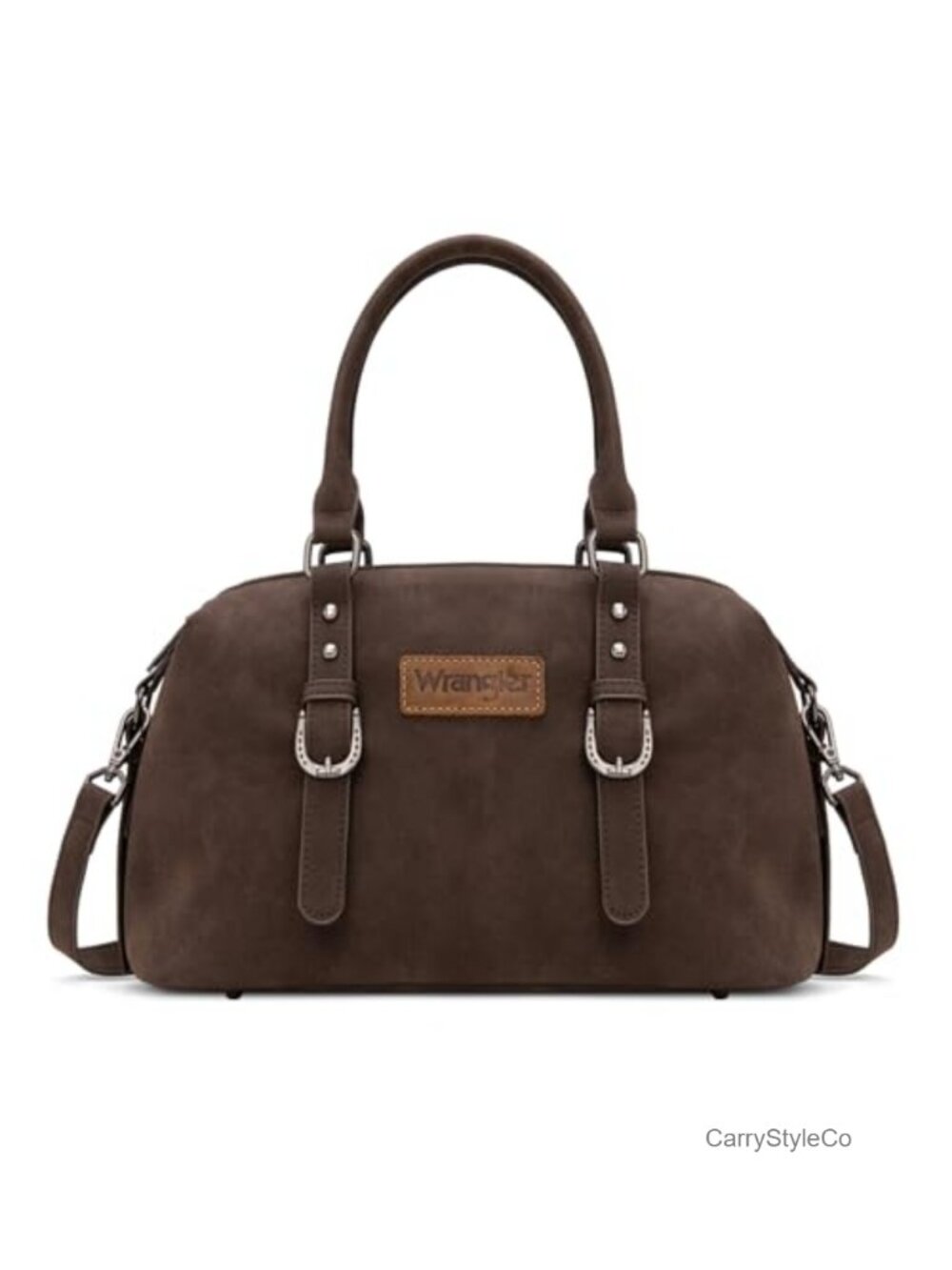 Suede Doctor Bag Top Handle Shoulder Purse Western Boho Satchel Handbag